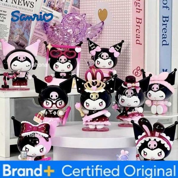 Sanrio Kuromi Sparkling Idol Series Cartoon Blind Box Toy Creative Personalized Desktop Ornaments Statue Model Surprise Gift Box H260326