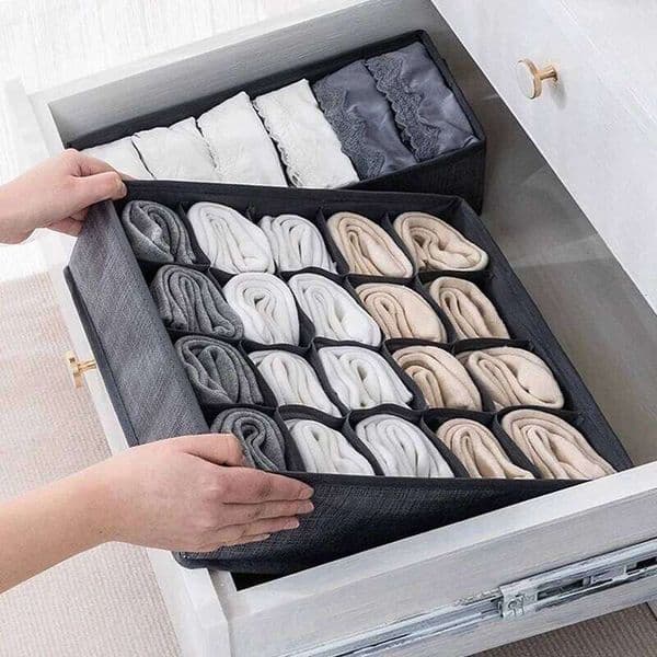 Sports Bra Underwear Panties Socks Storage Boxes Wardrobe Clothes Organizer Cabinet Drawers Separator Box 26Y0326