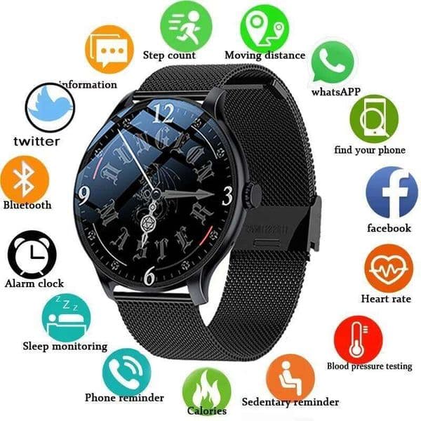 LXASFIT 2026 New Heart Rate Sleep Health Monitor Bt Talk Ladies Sport Smart Watch for Android IOS 26H0326