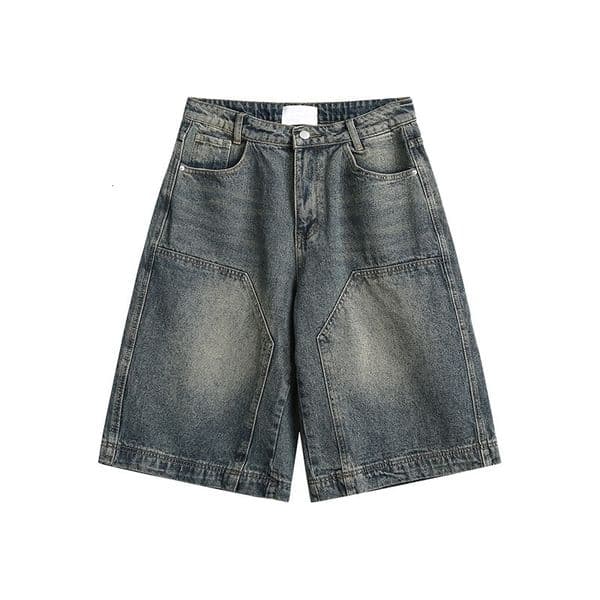 Y2K Vintage Baggy Jean Shorts Womens Washed Wide Leg Pants Casual Barrel Jeans Denim Shorts Mens Oversized Jorts 260306