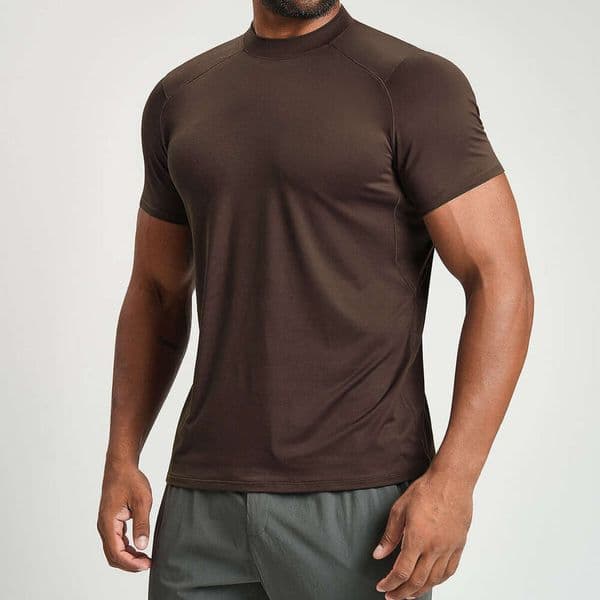 L-3986 high quality Men's Sports Fitness Casual T-Shirt Yoga Outdoor Strength Training Top Hiking Commuting Skin-Friendly Breathable Short Sleeve