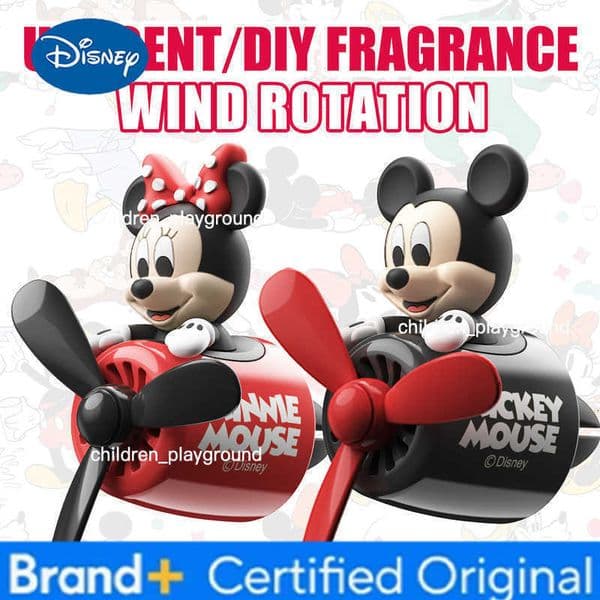 Disney No perfume DIY fragrance diffuser Mickey Minnie pilots plane car ornaments vent clip air freshener accessories decoration H260326