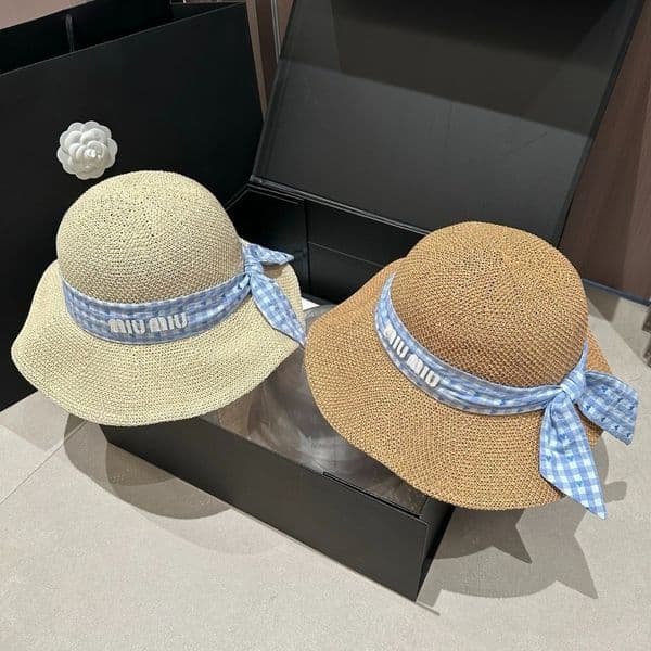 Bucket Hat Designer Casquette Luxe Women Woven Grass Wide Brim Fisherman Hat Men and Women Summer Breathable Sunscreen Large Brim Beach Vacation