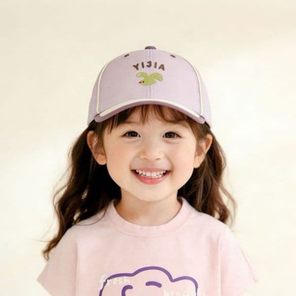 Children's spring summer, thin cartoon style with large brim, quick-drying baseball cap for boys and girls, versatile Korean-style sun protection hat ddmyshoesvip
