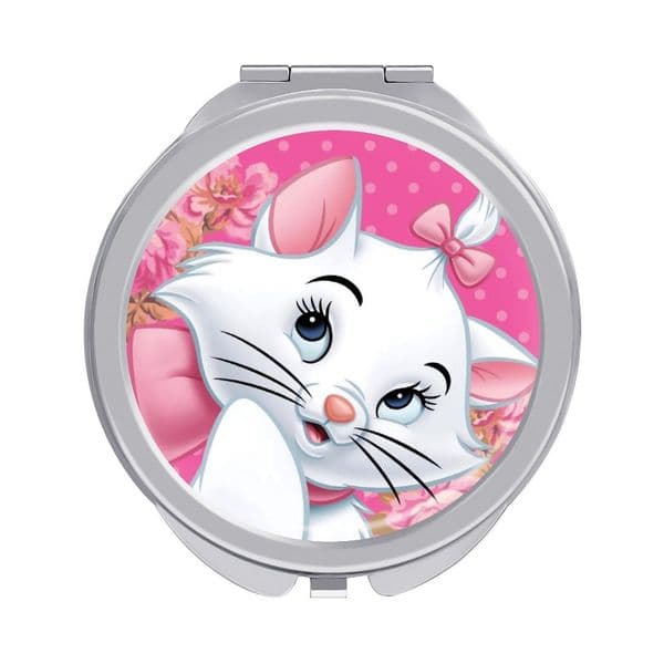 Marie The Aristocats Cat Makeup Mirror Disney Cartoon Vanity Mirror Portable Compact Handheld Cosmetic Mirror Cute Looking Glass