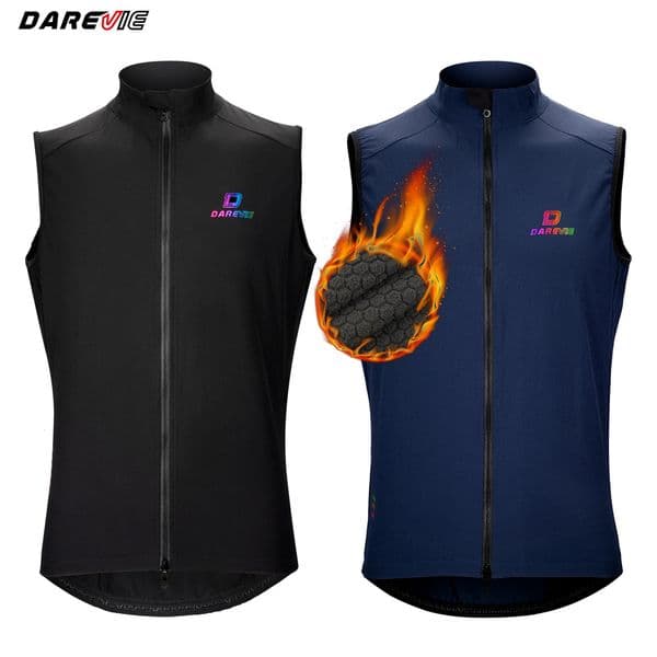 Darevie Autumn/Winter Cycling Jacket for Mountain Biking - Front Windproof and Warm - Suitable for Mountain Road Cycling - YKK 260325