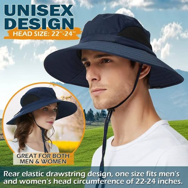 Summer Sun Hats UV Protection Outdoor Hunting Fishing Cap For Men Women Hiking Camping Visor Bucket Fisherman Hat ddmynov