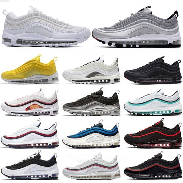 2026 Classic 97 Sean Wotherspoon Mens Running Shoes Vapores Triple White Black Golf NRG Lucky And Good MSCHF X INRI Jesus Celestial Men Women Trainer Sneakers