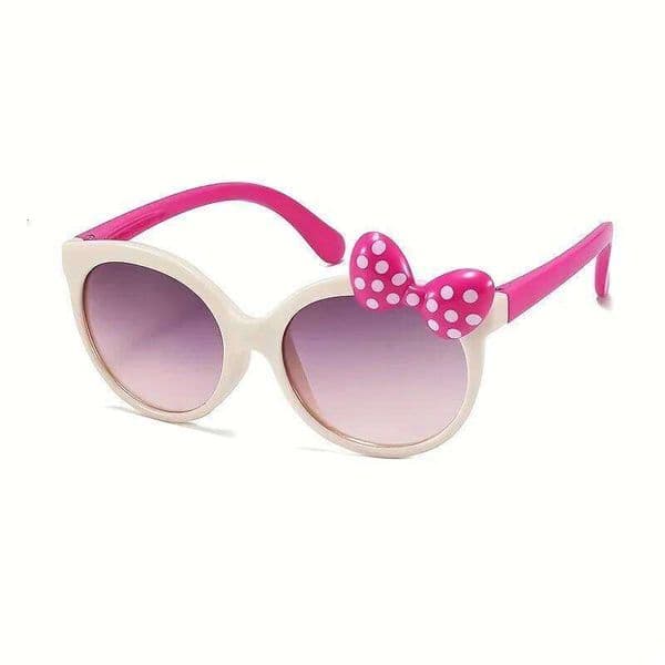 Cute Cartoon Bowknot Sunglasses, Girls Kids Children Sunshade Glasses For Climbing Outdoor Sports S260326
