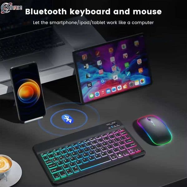 Wireless Mouse IOS Android Windows Tablet For iPad Air Mini Pro Spanish Russian Keyboard 26L0327
