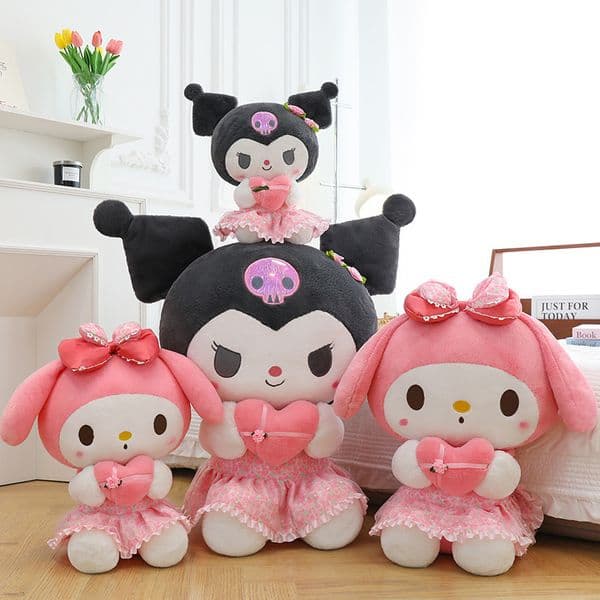 2026 New Romantic Flower Sea Series Cartoon Cat Doll Soft Fill Couple Birthday Gift Cloth Doll Valentine's Day Gift Wholesale in Stock Free Shipping Fee By sea