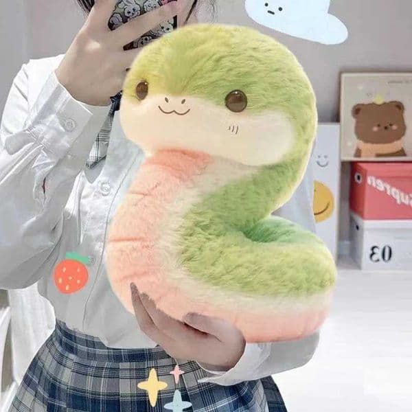 New Cute Little Snake Plush Toy Comfort Doll Snake Rag Doll Childrens Birthday Gift For Girlfriend 25 Cm R251210