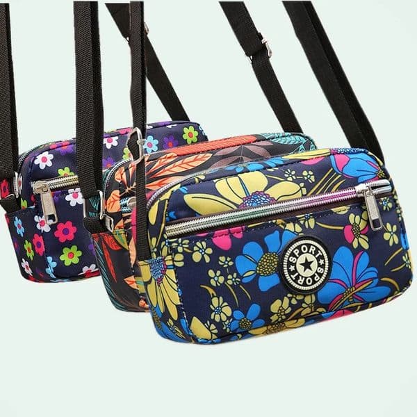 Printing Shoulder Bag for Women CrossBordy Supply Of Composite Fabric Leisure Chest Ladies Zipper Square Backpack Female 260317