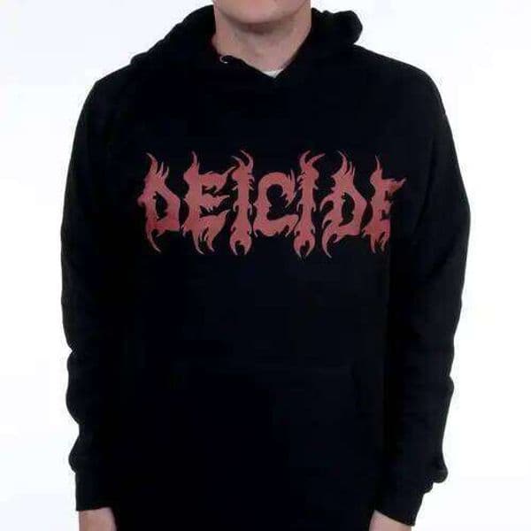 Deicide Logo Pullover Graphic Print Men's Women's Loose Warm Hoodie Casual Autumn and Winter Luxury Fashion Trend Clothing S260326