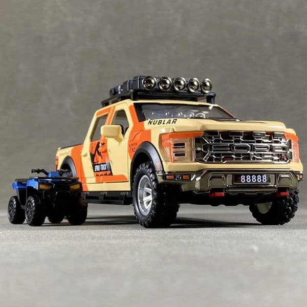 124 Scale F150 Off Road Pickup Truck Alloy Die Casting Model Off Road Vehicle Ornament Childrens Toys Gifts Display Collection R251209