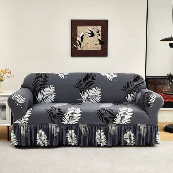 1pc Flower Printed Elastic Antidirty Spandex Sofa Cover Furniture Protector for Bedroom Office Living Room Home Decor 26Li0327