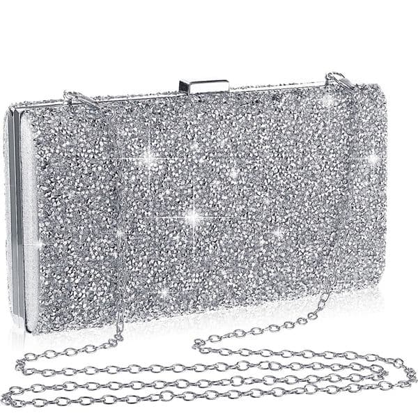 Sparkling Elegant Exquisite Dinner Party Handbag Water Diamond Handbag Crossbody Bag Womens Wedding Party Bag Dinner Bag 260316BJ