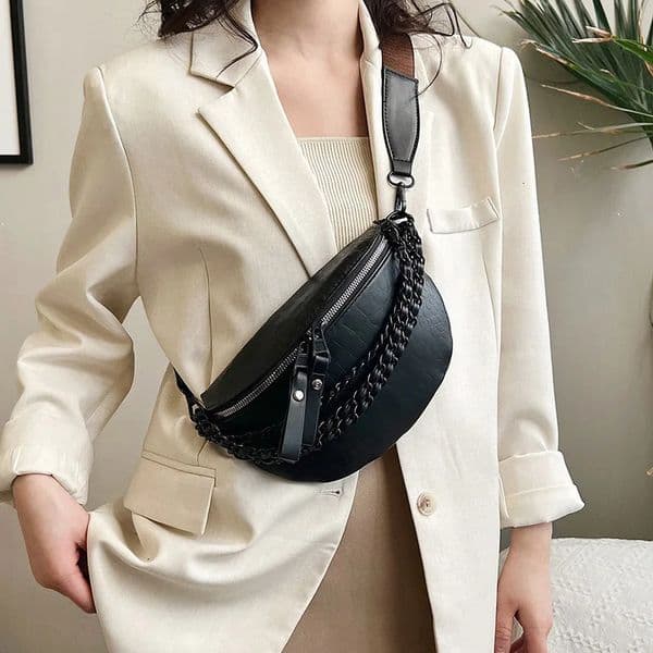 fashion Women Crossbody Chest Bag soft Leather Waist Bag y ladies Shoulder Bags Phone Packs ner Chest Pack Purse 260324