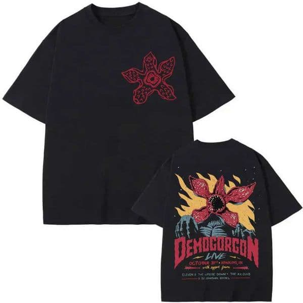 Eddie Munson The Demogorgon T-shirt Cannibal Flower Monster Graphic T Shirts Men Women Clothing Gothic Fashion Vintage T-shirts L260327