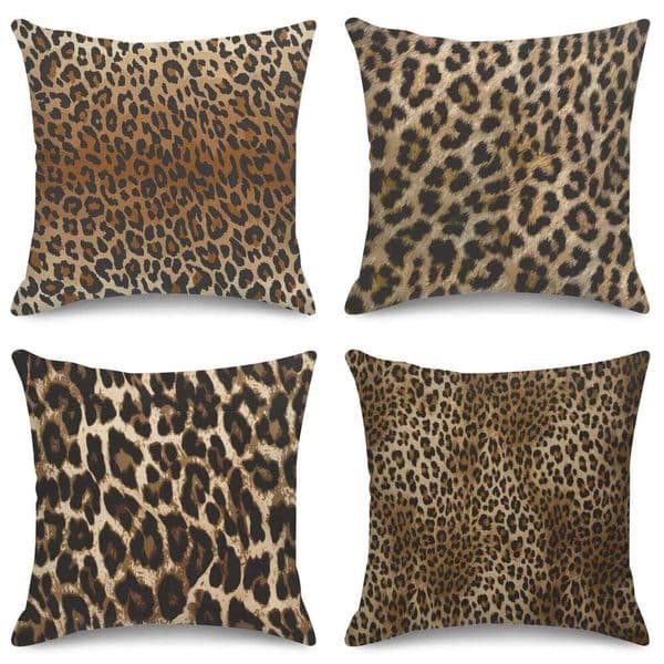 Decor Wild Leopard Print Covers Home Pattern Cushion Suitable for Sofa Bedroom Car Pillow Case Cover 26L0327