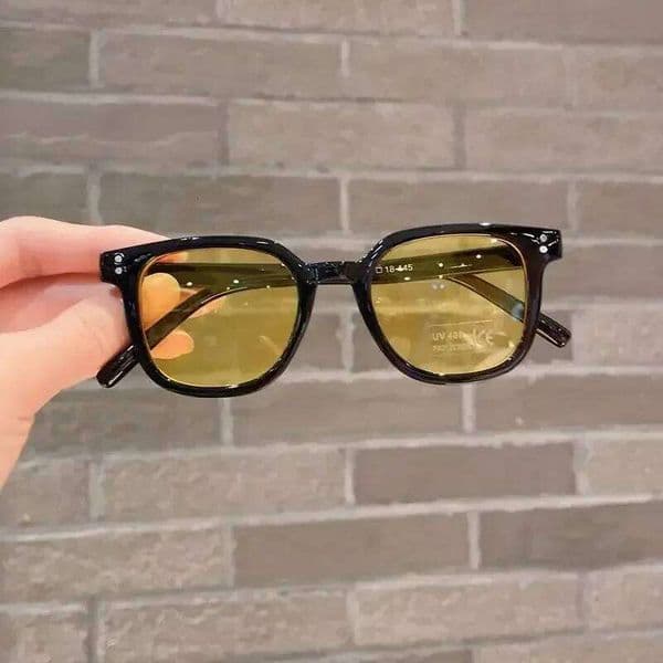 Children Sunglasses Vintage UV400 Sun Outdoor Cute Girl Boy Protection Square Glasses S260326