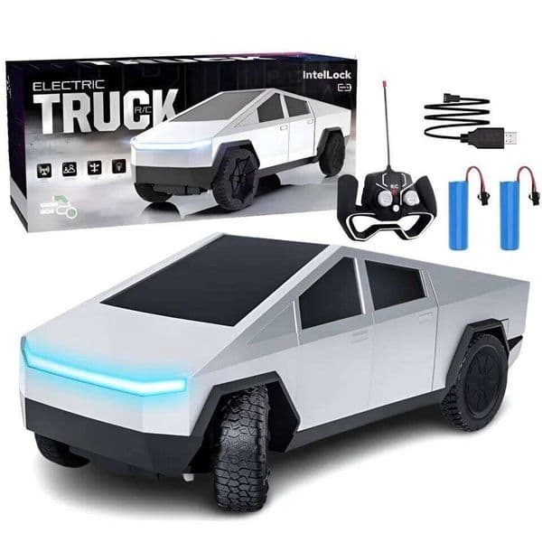 1:24 Scale RC Cyber Pickup Truck 4WD Off-Road Remote Control Car 2.4GHz High-Speed Dual Motor LED Light Vehicle Toy Boy's Childr