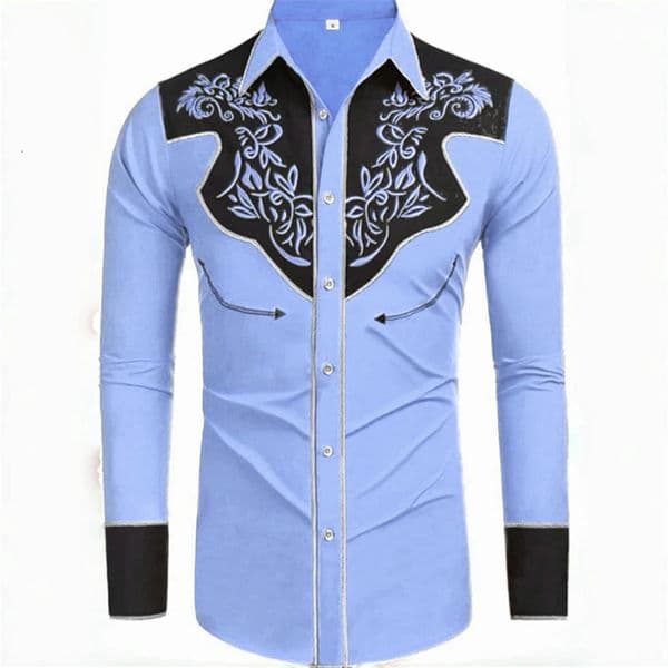 20 -color mens shirt long -sleeved shirt retro western denim big size loose cardigan long -sleeved casual shirt soft fabric 260323