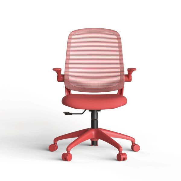 Modern Style Color Fabric Frame Office Visitor Chair Executive Folding Arm Staff Office Chair