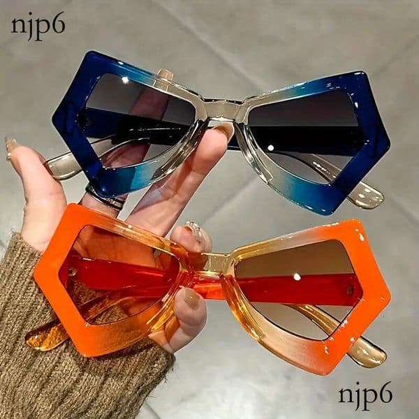 Anti blue light irregular large flat mirror cat eye 2026 new butterfly cross-border trendy street shooting eyeglass frame