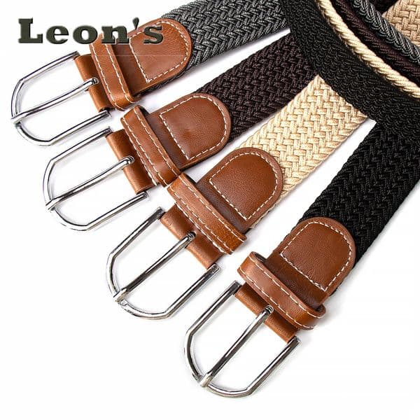 Unisex Elastic Canvas Belt No Punching Adjustable Stretch Waistband Alloy Buckle Casual Youth Outdoor for Men Women 260327