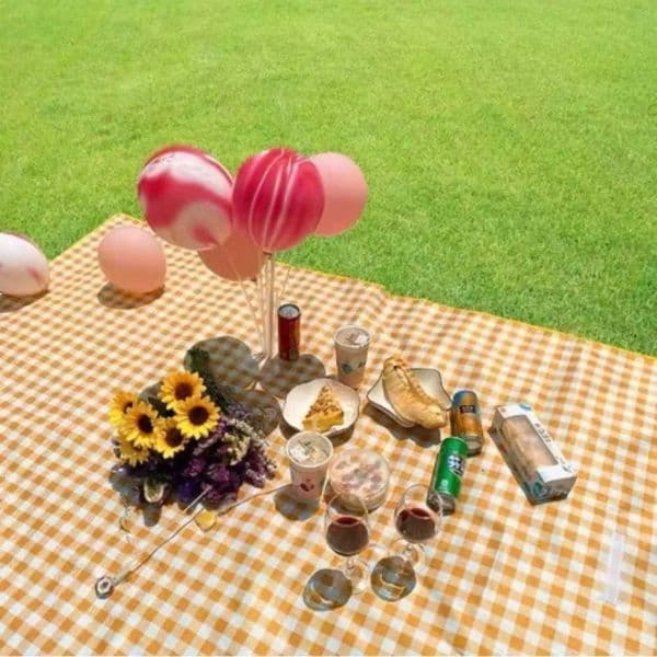 Outdoor Camping Mat Picnic Mat Beach Waterproof and Moisture-proof Portable Tent Sleeping Mat Double-sided Aluminum Film H260327