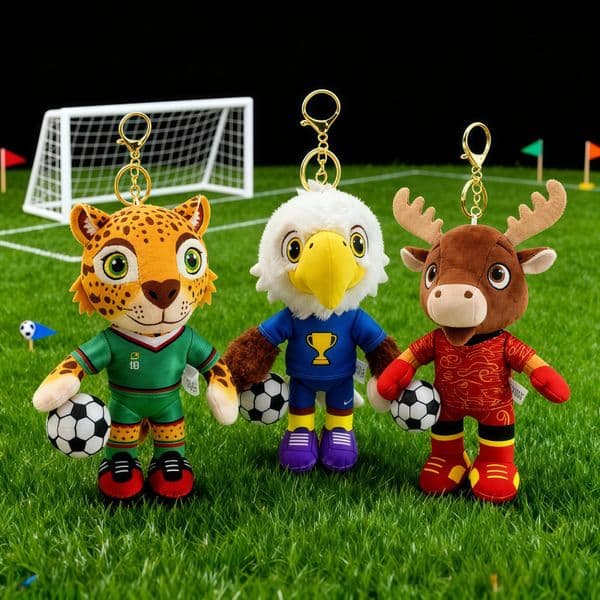 2026 New World Cup Cartoon Mascot Plush Doll Fan Activity Gift Factory Wholesale in Stock Free Shipping Cost By seaL260420