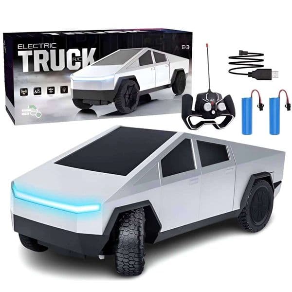 1:24 Remote Control Truck with LED Lights, All-Terrain RC Car, Rechargeable 27MHz Toy for Boys & Girls 3-12, Kids Birthday Gift