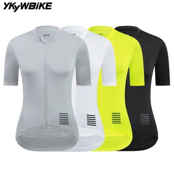 YKYWBIKE Women Cycling Jersey Short Sleeve Slim Female Bicycle Jersey Road Bike Shirt Pro Team Cycling Clothes Breathable 260324BJ