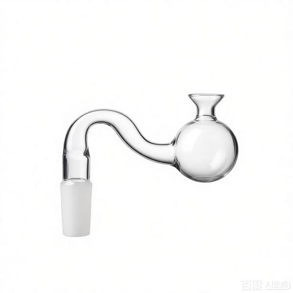 Newest Funnel design 14mm Male Clear Bent Curve Glass Oil Burner bowl Curved Big Head smoking oil banger Bowl for water bong