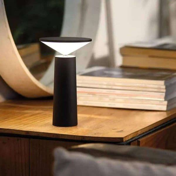 Dimmable Brightness Smart LED Night Light One-touch Control Swing Your Head Back and Forth Chargeable Desk Lamp 26L0327