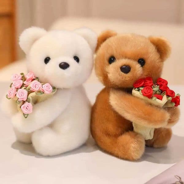 Latest Rose Bundle Small Animal Doll Kawaii Plush Toy Doll Cartoon Anime Cute Childrens Festival Childrens Birthday Gift Doll R251210