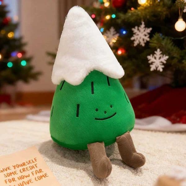 Christmas Collection Plush Pine Tree Christmas Hat Doll Snow Tou Soft Kawaii Pillow Gift For Children R251210
