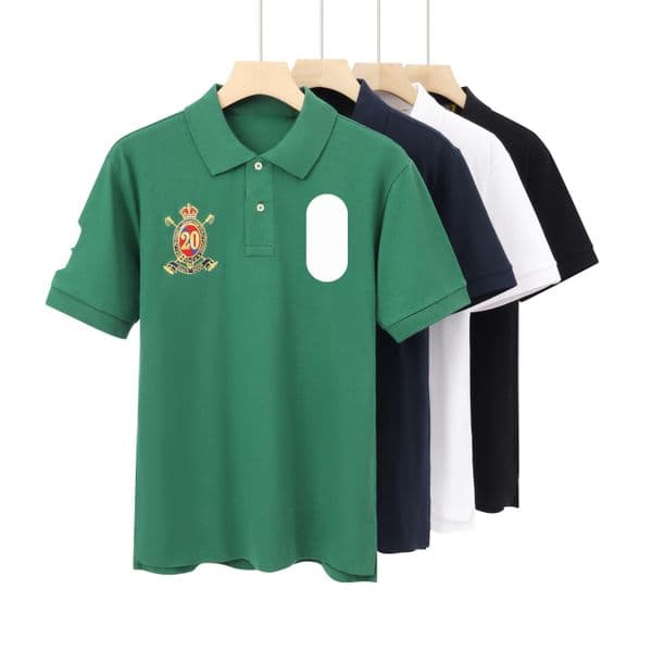 High Quality Spring Luxury Italy Men T-Shirt Designer Polo Shirts High Street Embroidery small horse Printing Clothing Mens Brand Polo Shirt size S-2XL