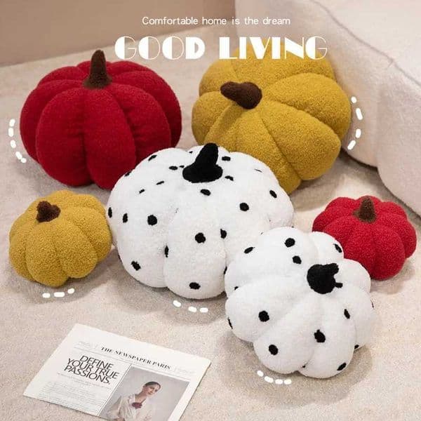 New Soft Pumpkin Plush Toy Comfortable Pumpkin Stuffed Pillow Lovely Colorful Pumpkin Sofa Cushion Birthday Gift for Girlfriend R251210