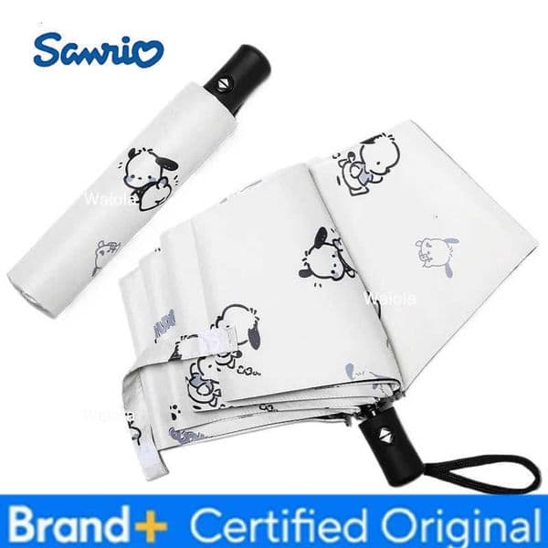 Sanrio Pacha Dog Automatic Umbrella Sunshade Sun Protection Cute Cartoon Rain and Rain UV Sun Umbrella H260327