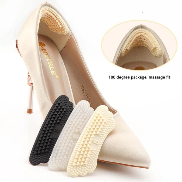 Silicone Gel Heel Cups Anti Pain Shoe Heel Stickers Insole for High Heels Heel Protector Pad Inserts Shoe Size Reducer for Women 260327