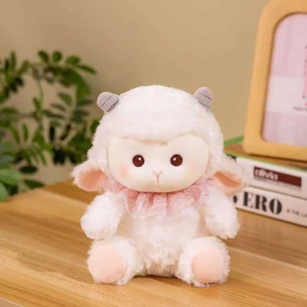 23/30cm Beautiful Sheep Doll Simulation Plush Toy Handmade Doll Cartoon Anime Cute Pillow Cushion Home Decoration Childrens Bir R251210