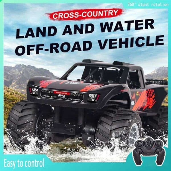 JJRC Q156 4WD 2.4G Amphibious Off-road Climbing Flip Stunt Car Racing All-terrain Waterproof Children's RC Toys Gifts 26Y0327