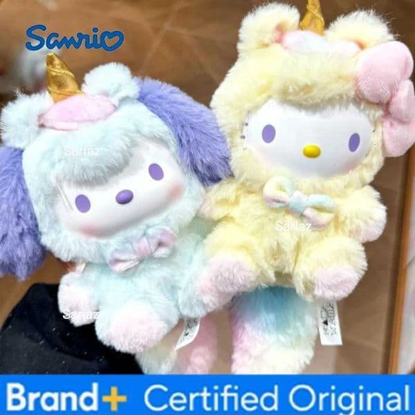 Sanrio Genuine New Dreamy Unicorn Blind Box Fluffy Vinyl Plush Adorable Trendy Desktop Collectible Festive Surprise Gift Toy H260327