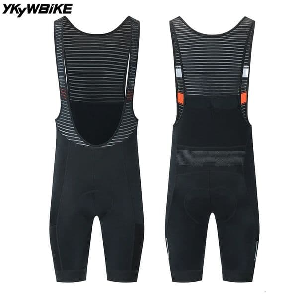 YKYWBIKE Mens Cycling Bib Shorts 4 Pockets Pro Team Bicycle Shorts Bib Summer Road Bike Bottom MTB Cycling Clothing 260324BJ