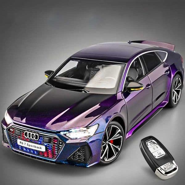 118 Audi RS7 Sportback Alloy Metal Diecast Car Model Children Toy High Simulation Home Trendy Ornaments Collection Hobby Gifts R251209