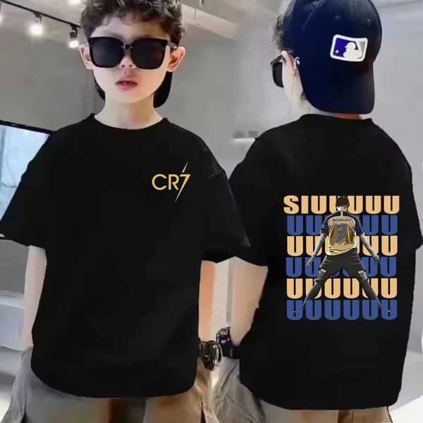 Childrens Summer 100 Cotton T-shirt Printed Breathable Childrens Fashion Short Sle Boys Idol Clothing Sports TopT260327 J260509