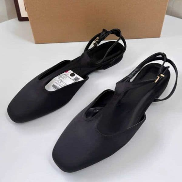 High Quality Womens Ballet Flats Butterfly Knot Decoration Summer Footwear Square Head Mary Jane Dance Female Barefoot Shoes Z260327