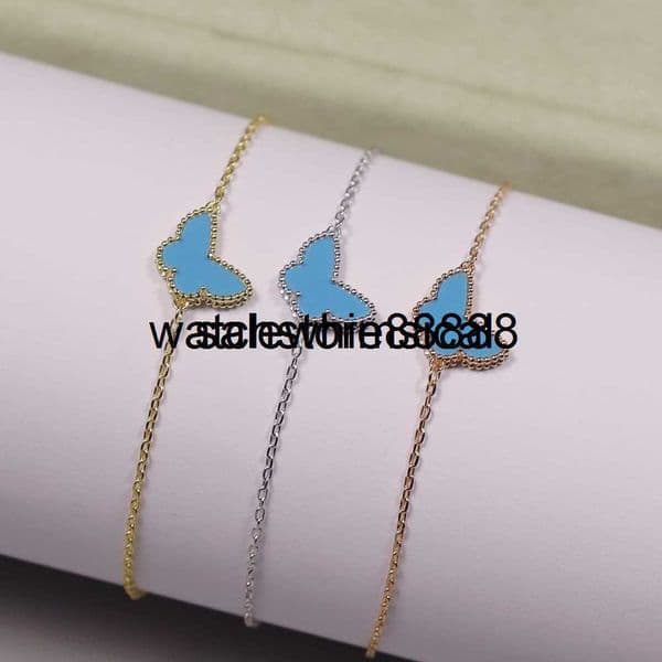 Elegant Four-Leaf Clover Charm Bracelet Necklace - Gold Plated Chain with Sparkling Crystal Accents - Handmade Cuff Bracelet Luxury Jewelry D3MU